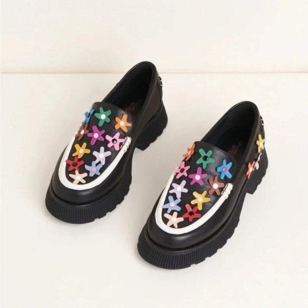 LORIEN STERN X CHARLOTTE STONE LOAFERS (BLACK)